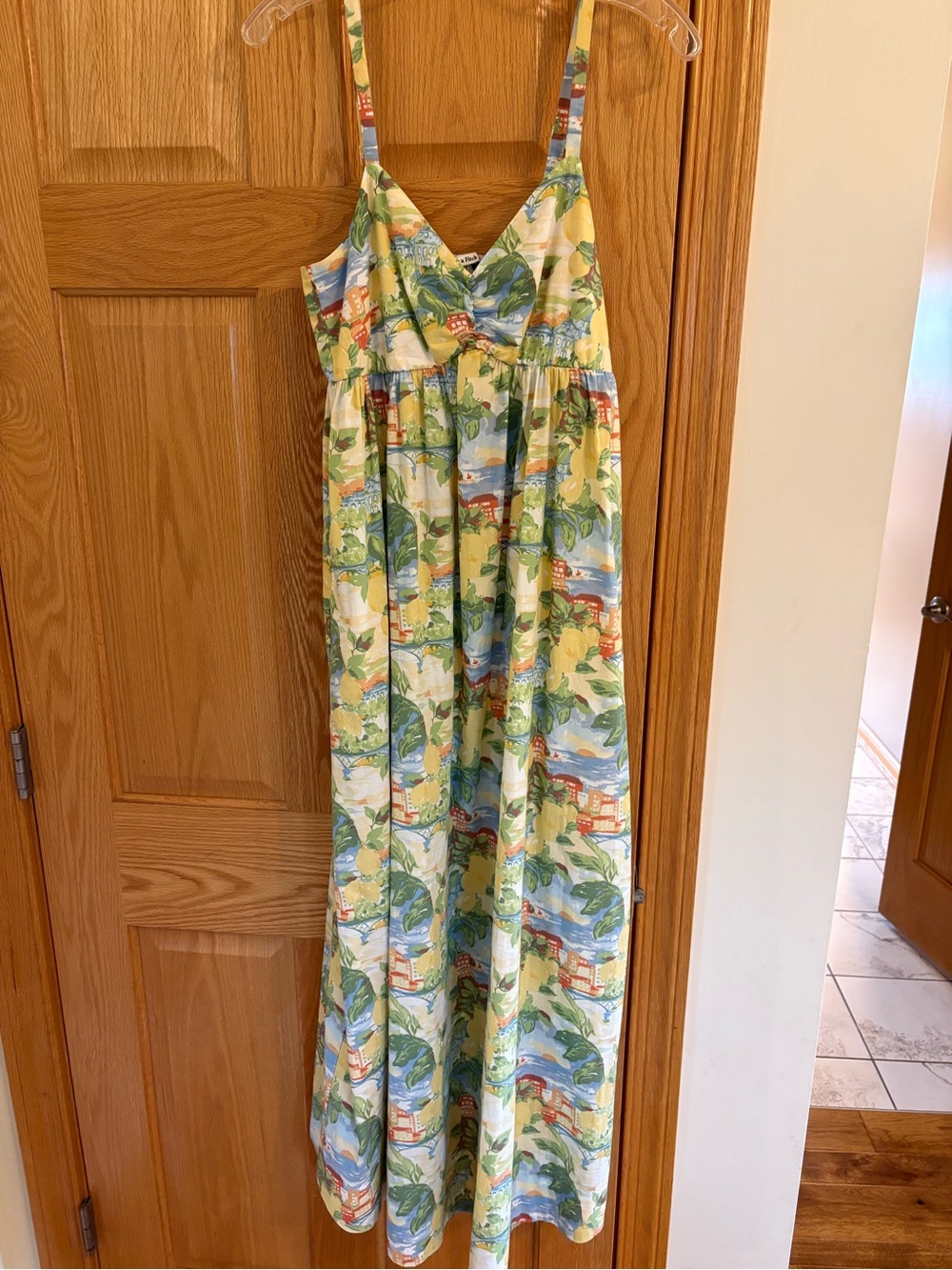 Abercrombie & Fitch Maxi Dress - Yellow & Green
